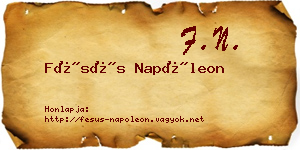Fésüs Napóleon névjegykártya